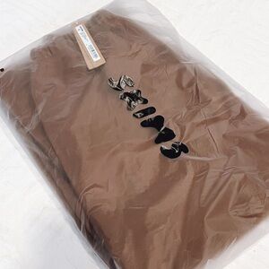 SKIMS bison Sz M free ship cotton fleece straight sweatpant $88 MSRP NEW IN BAG